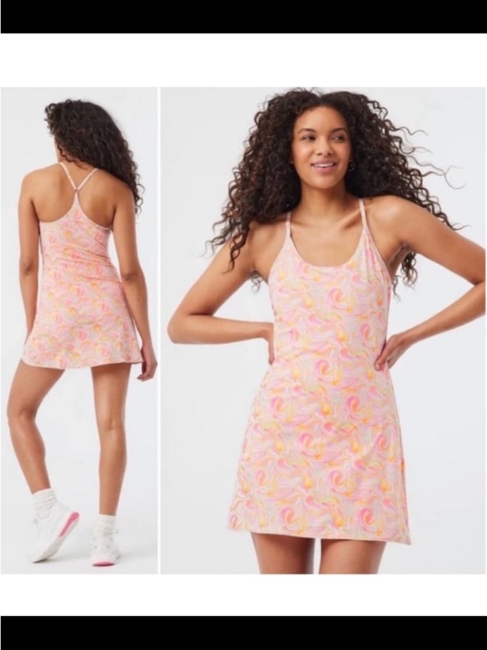 Outdoor Voices Exercise Dress - Swirl Print - Size Large